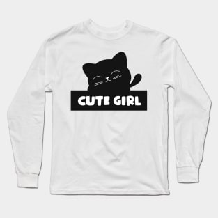 Cute girl Long Sleeve T-Shirt